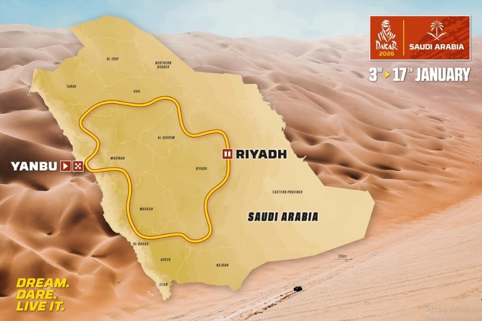 Dakar: svelato (più o meno...) il percorso 2026 Dakar: svelato (più o meno...) il percorso 2026