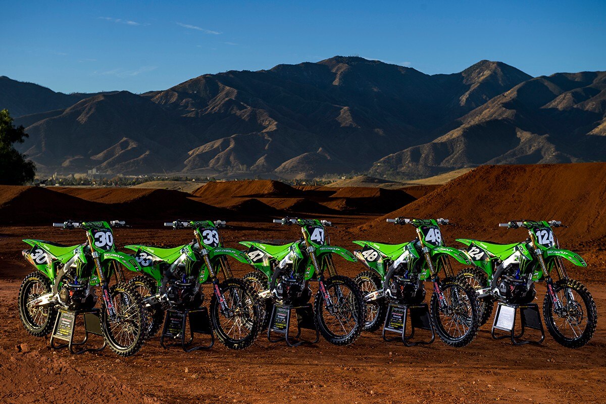 Team Monster Energy Kawasaki 2022 Photo shoot
