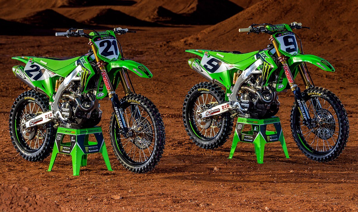 Team Monster Energy Kawasaki 2022 Photo shoot