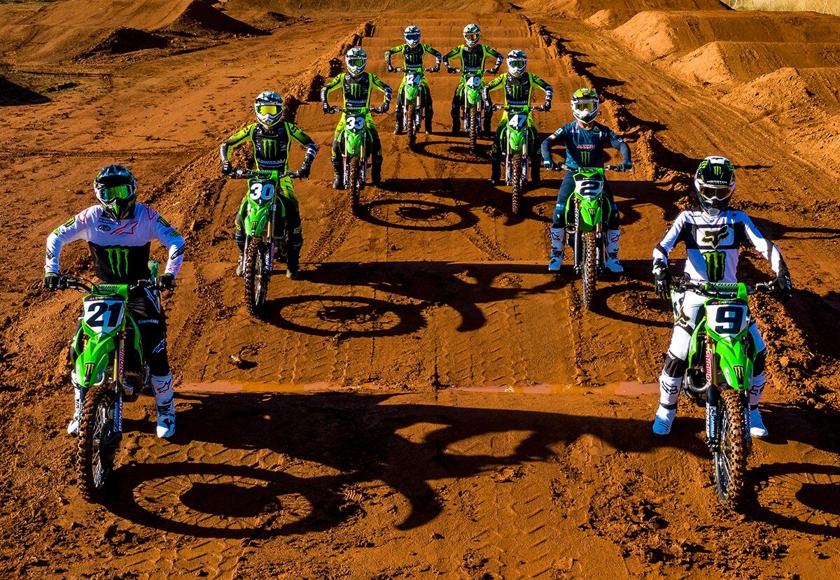 Team Monster Energy Kawasaki 2022 Photo shoot