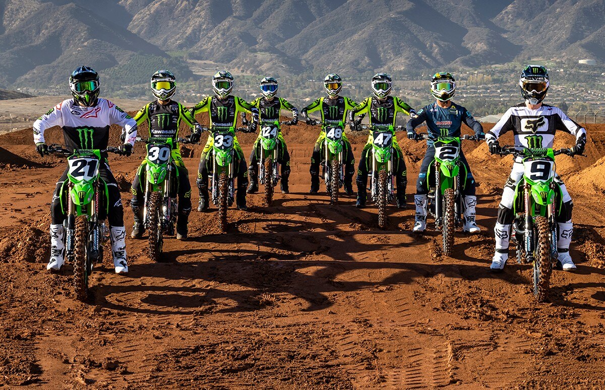 Team Monster Energy Kawasaki 2022 Photo shoot