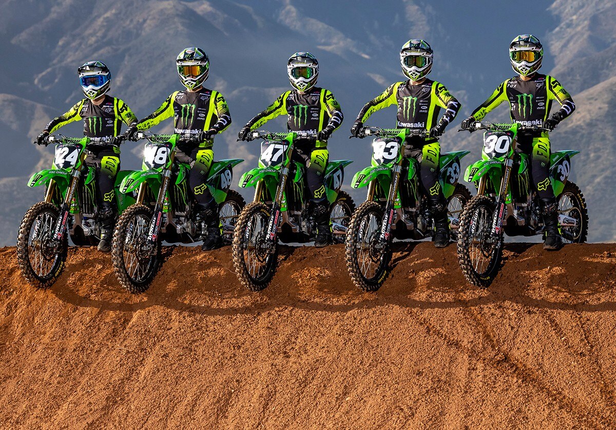 Team Monster Energy Kawasaki 2022 Photo shoot