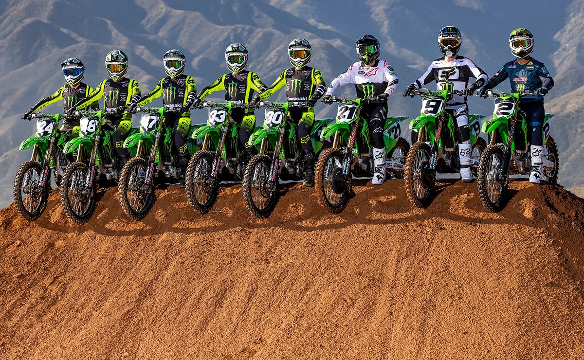 Team Monster Energy Kawasaki 2022 Photo shoot
