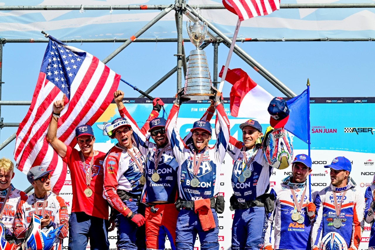 ISDE 2023, trionfano gli USA