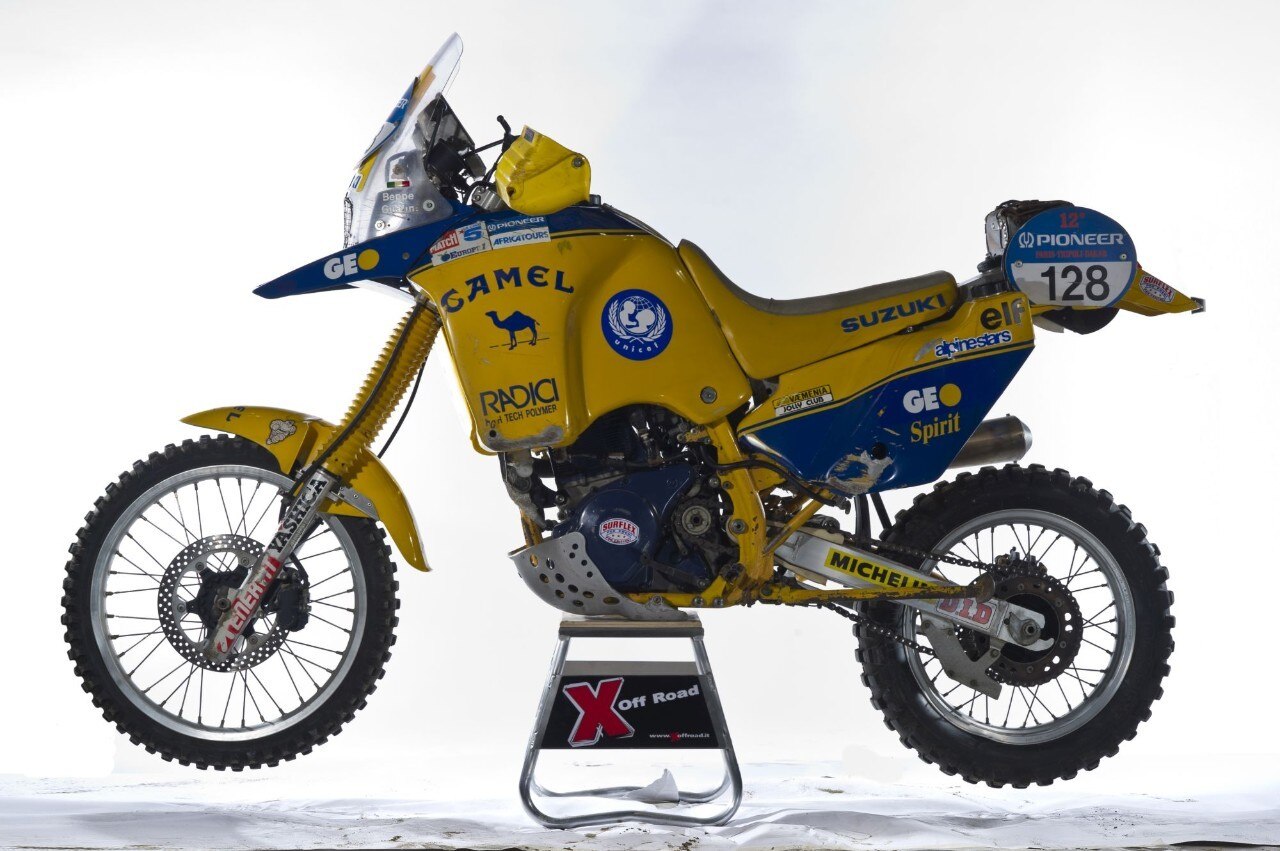 La Suzuki DR 750 Big del 1990, la moto di Beppe Gualini