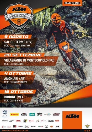 Il Trofeo Enduro KTM riparte da Salice Terme