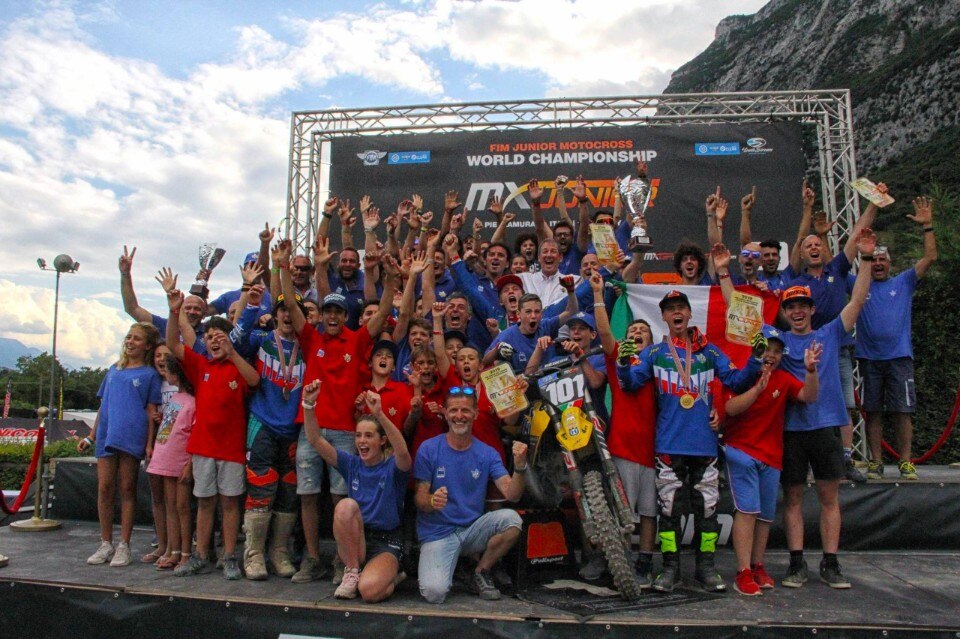L’Italia campione del Mondo individuale e a squadre nell’ MX Junior in Trentino