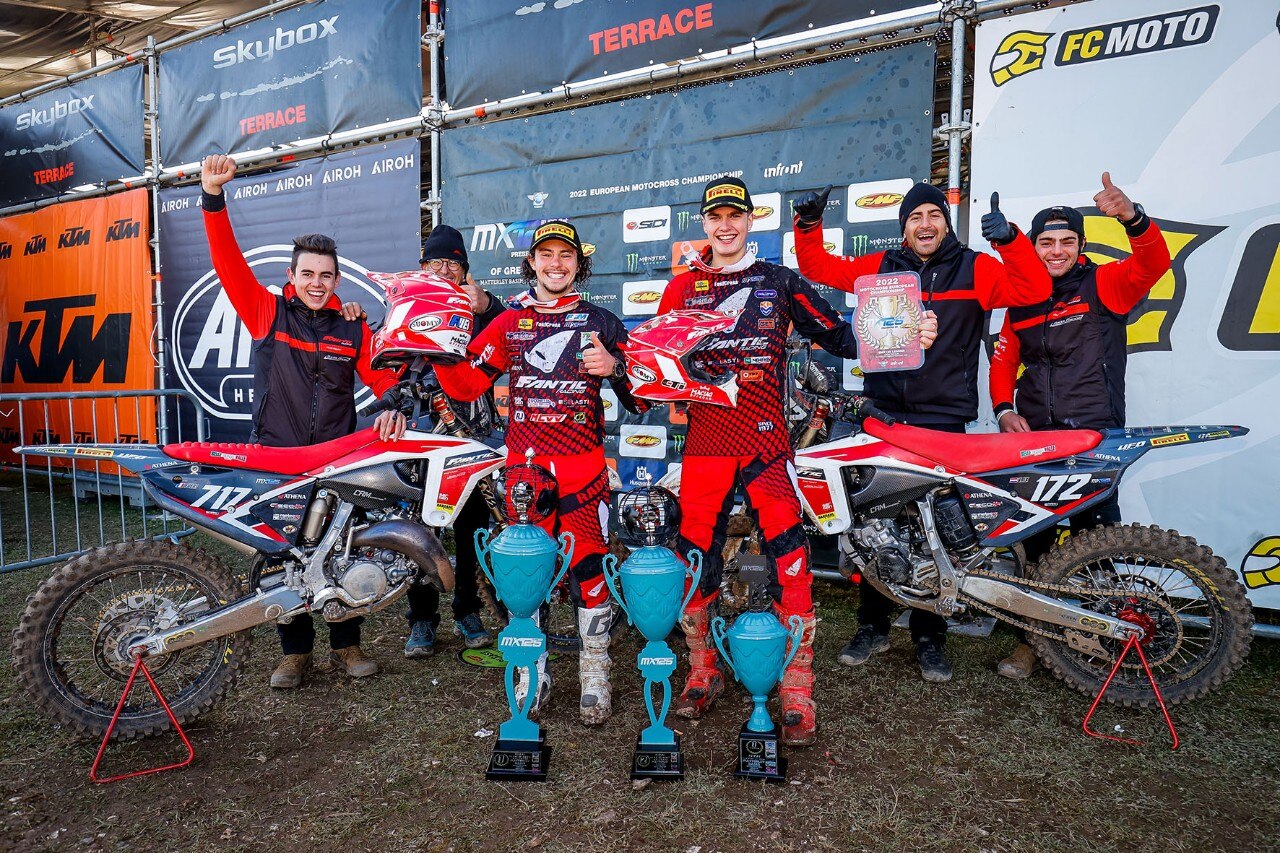 EMX125: fantastica doppietta per il Fantic Factory Team Maddii a Matterley Basin - VIDEO