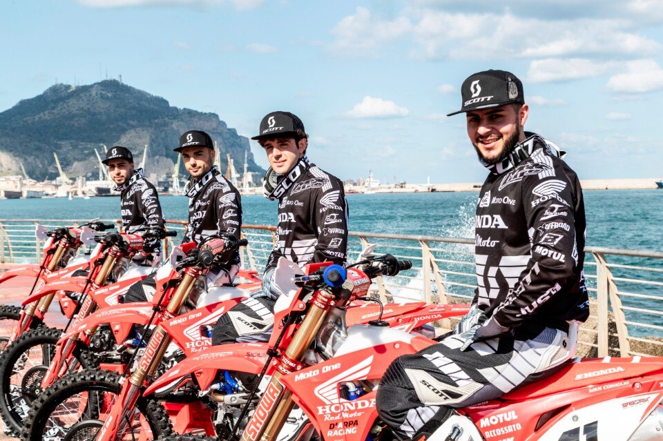 Presentato a Palermo il Team D’Arpa Racing Honda Red Moto 2019