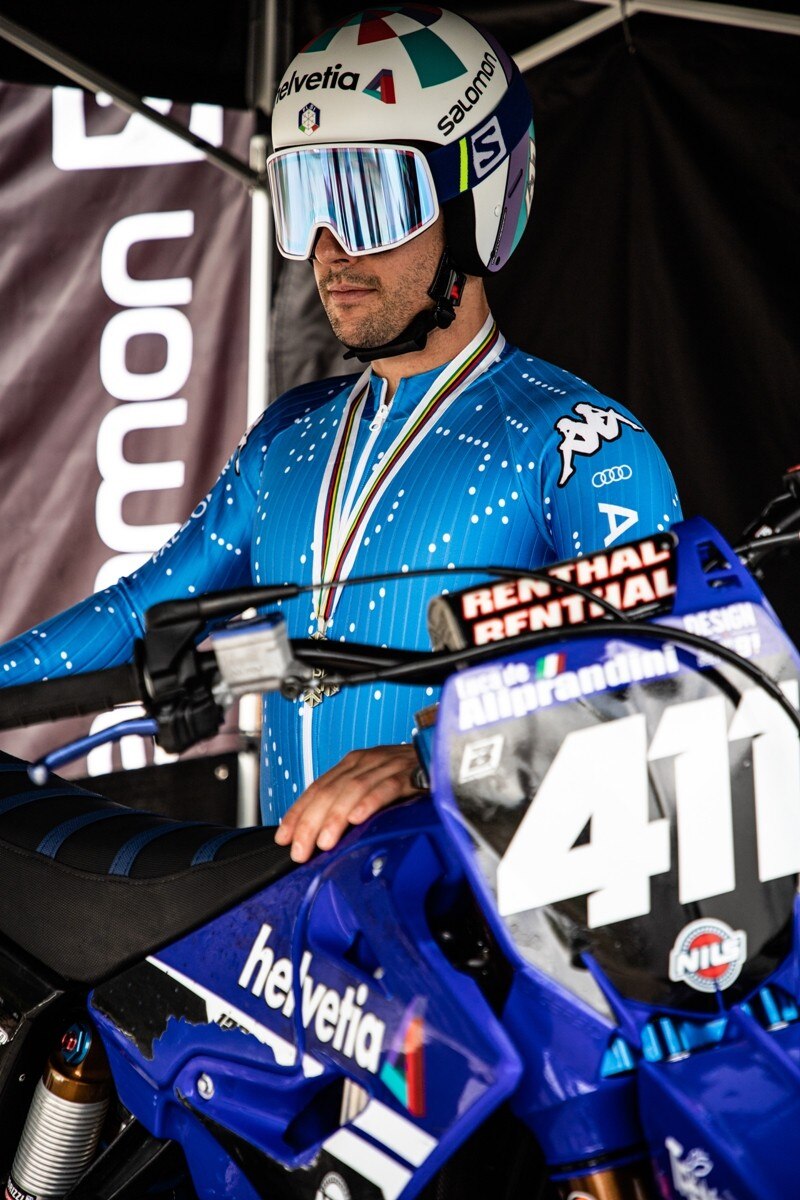 Luca De Aliprandini a tutta velocità, nello sci e nel motocross