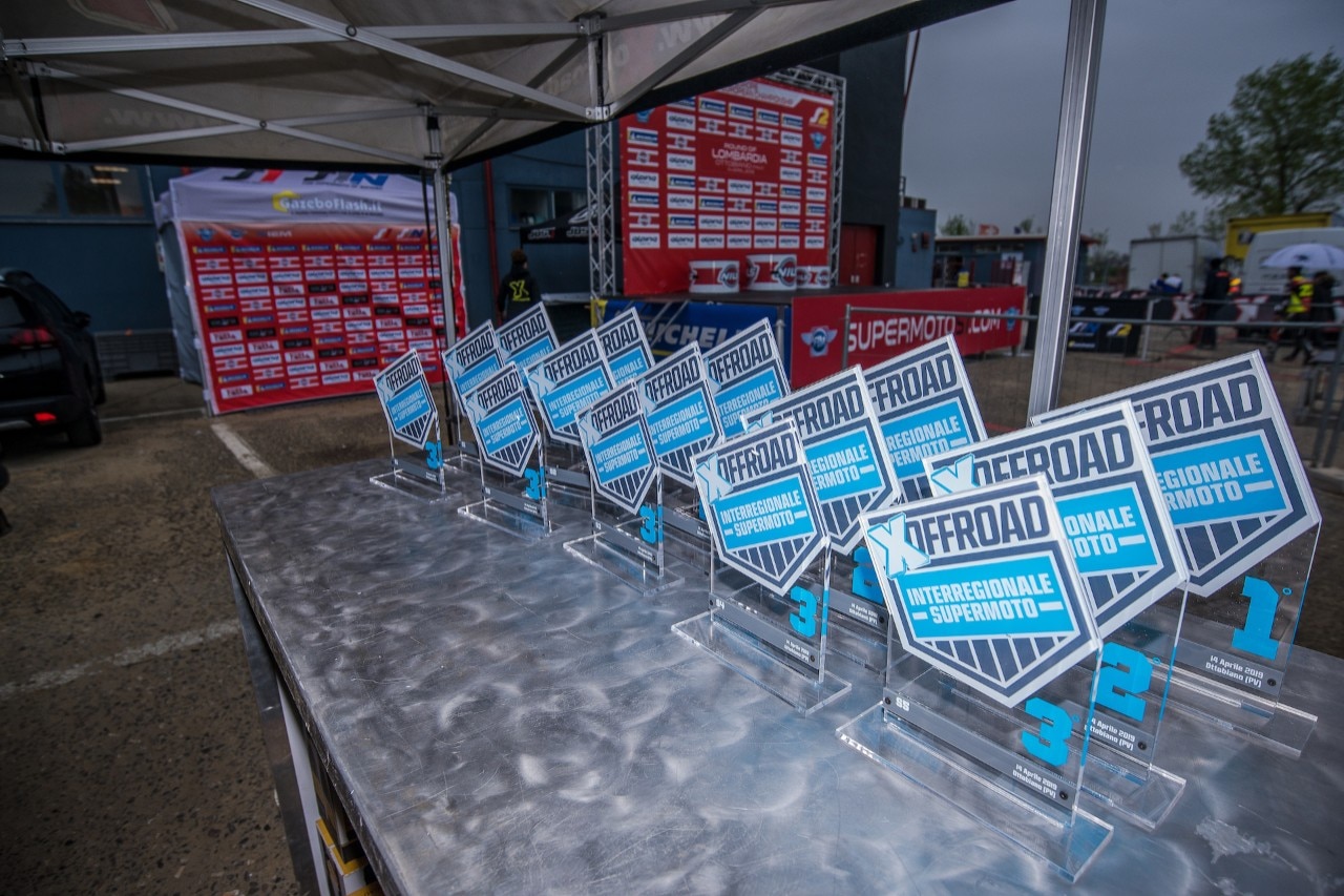 Campionato Regionale Supermoto Nord Italia, sliding in the rain a Ottobiano