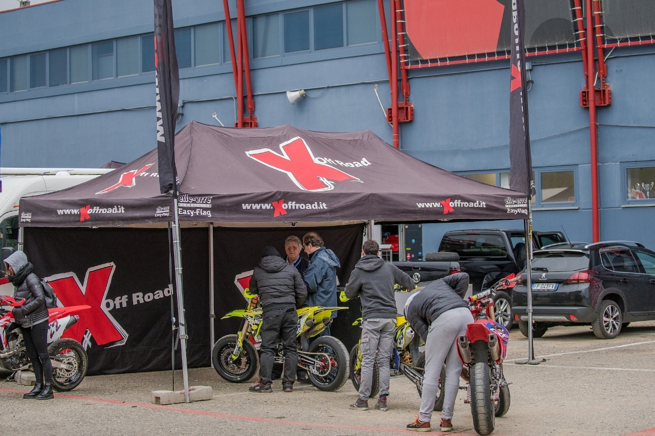 Campionato Regionale Supermoto Nord Italia, sliding in the rain a Ottobiano