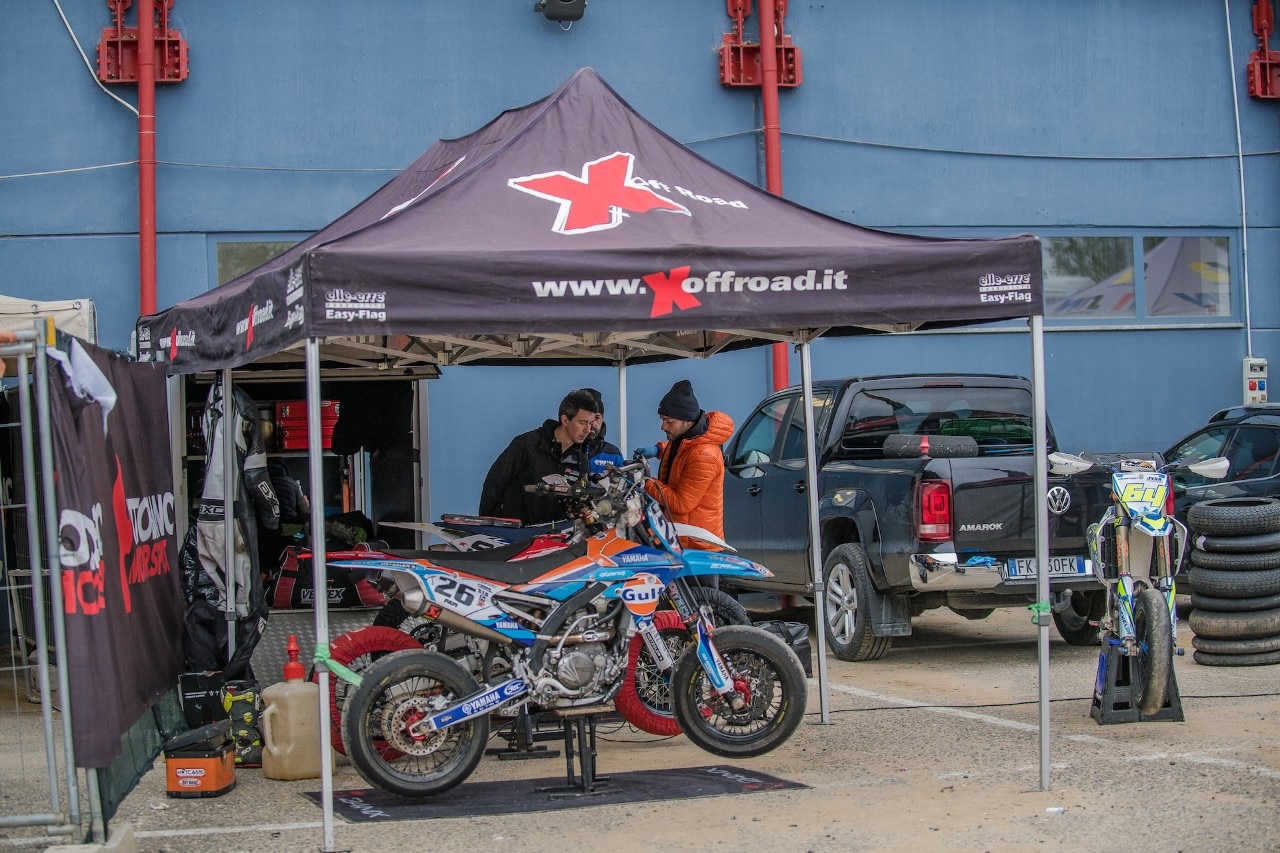 Campionato Regionale Supermoto Nord Italia, sliding in the rain a Ottobiano