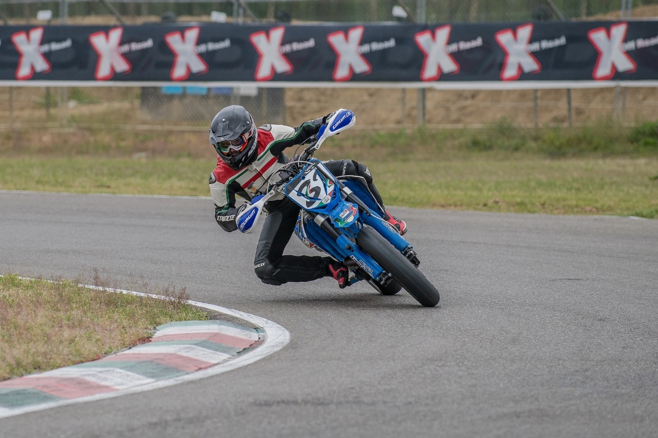 Campionato Regionale Supermoto Nord Italia, sliding in the rain a Ottobiano