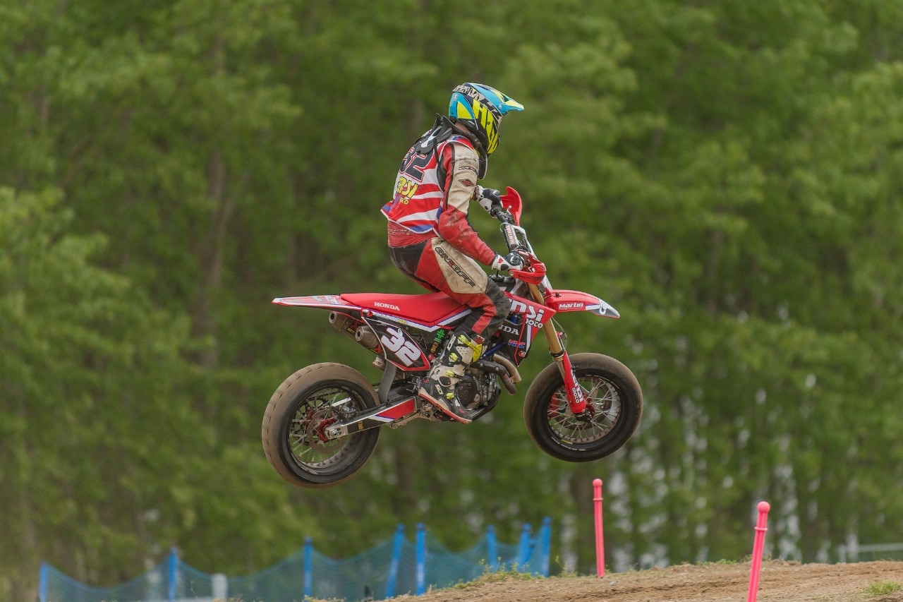 Campionato Regionale Supermoto Nord Italia, sliding in the rain a Ottobiano