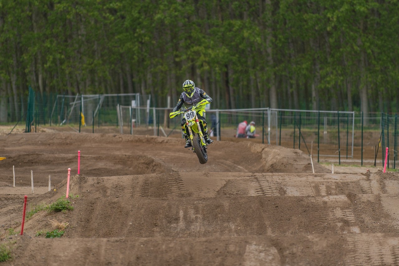 Campionato Regionale Supermoto Nord Italia, sliding in the rain a Ottobiano