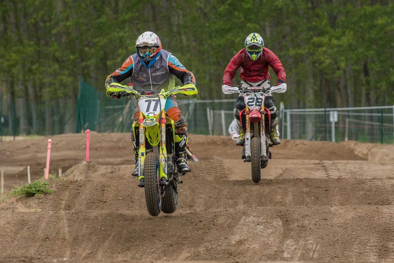 Campionato Regionale Supermoto Nord Italia, sliding in the rain a Ottobiano
