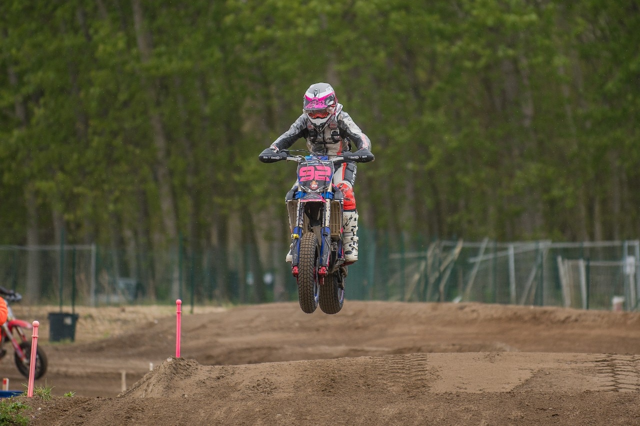 Campionato Regionale Supermoto Nord Italia, sliding in the rain a Ottobiano