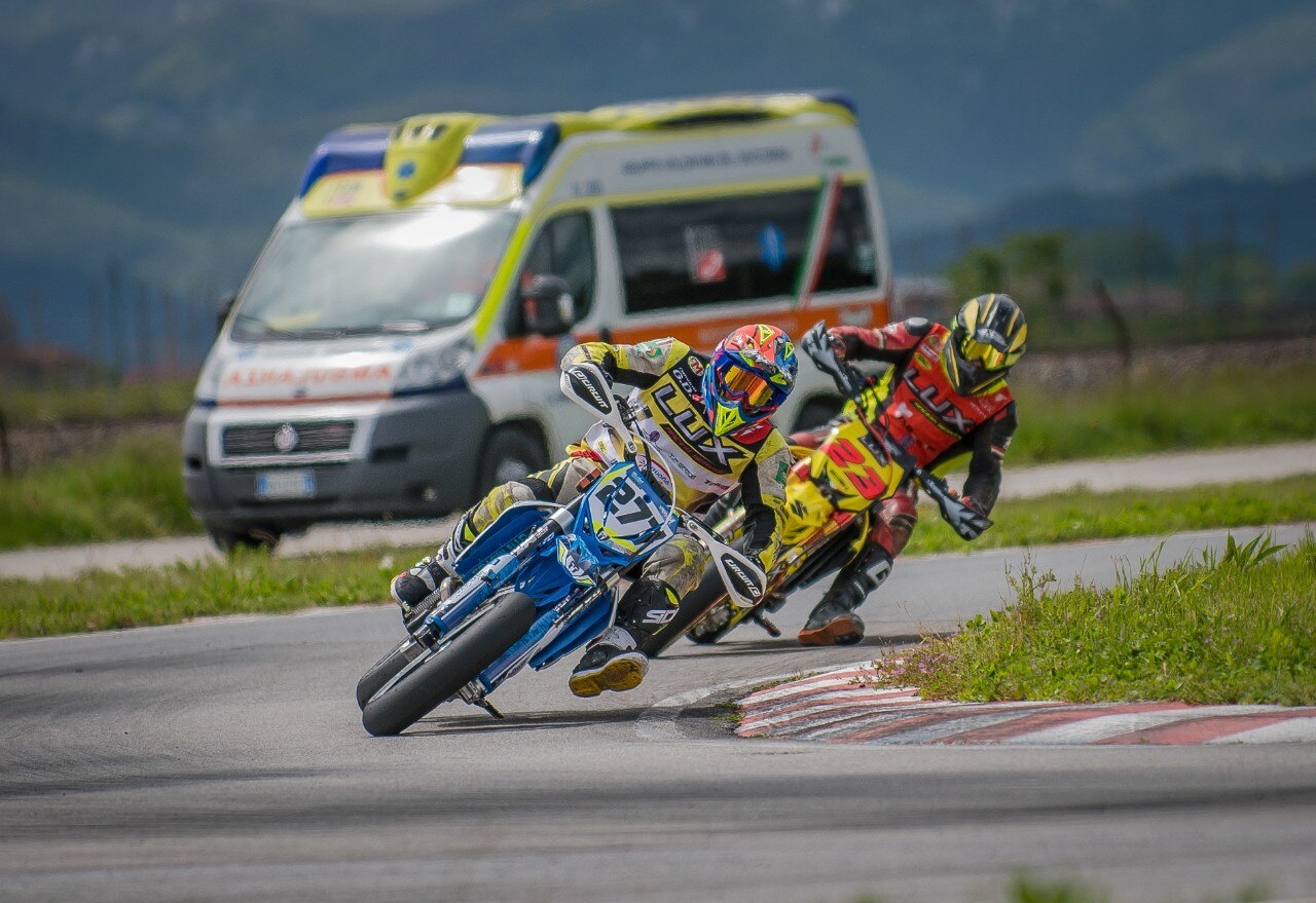 La neve non ferma l’Interregionale Supermoto 2019 a Busca