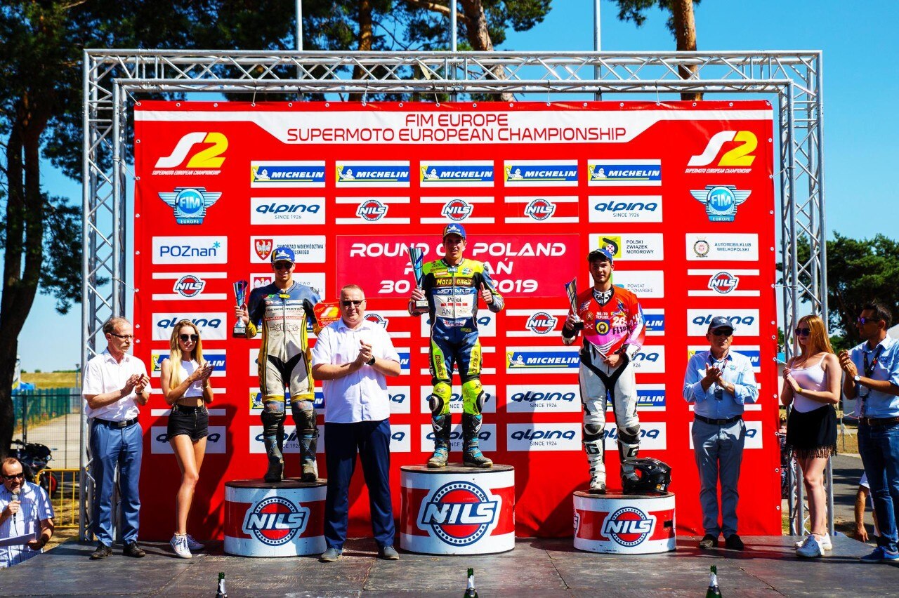Europeo Supermoto S2 2019, terza vittoria per Thomas Chareyre in Polonia