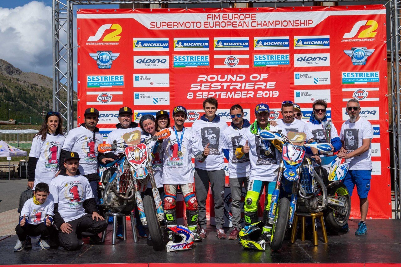 A Sestriere gara e titolo europeo Supermoto per Thomas Chareyre