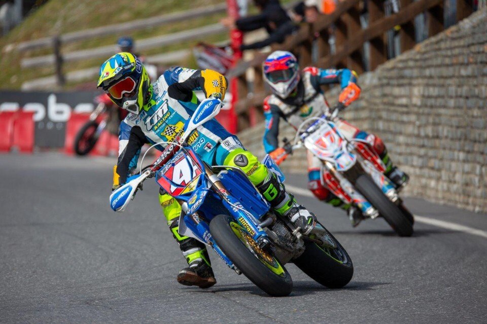 A Sestriere gara e titolo europeo Supermoto per Thomas Chareyre