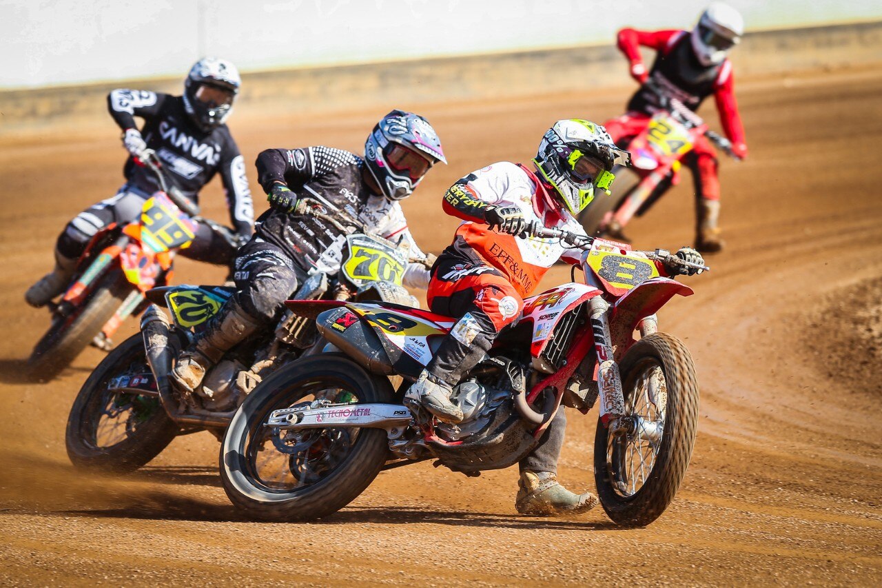 Mondiale Flat Track: Moschini primo in Repubblica Ceca - GALLERY