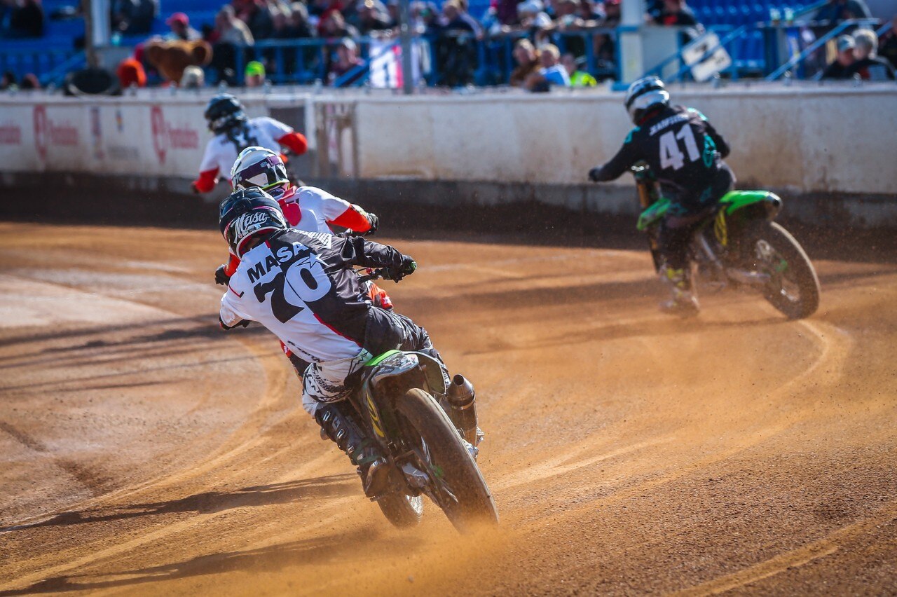 Mondiale Flat Track: Moschini primo in Repubblica Ceca - GALLERY