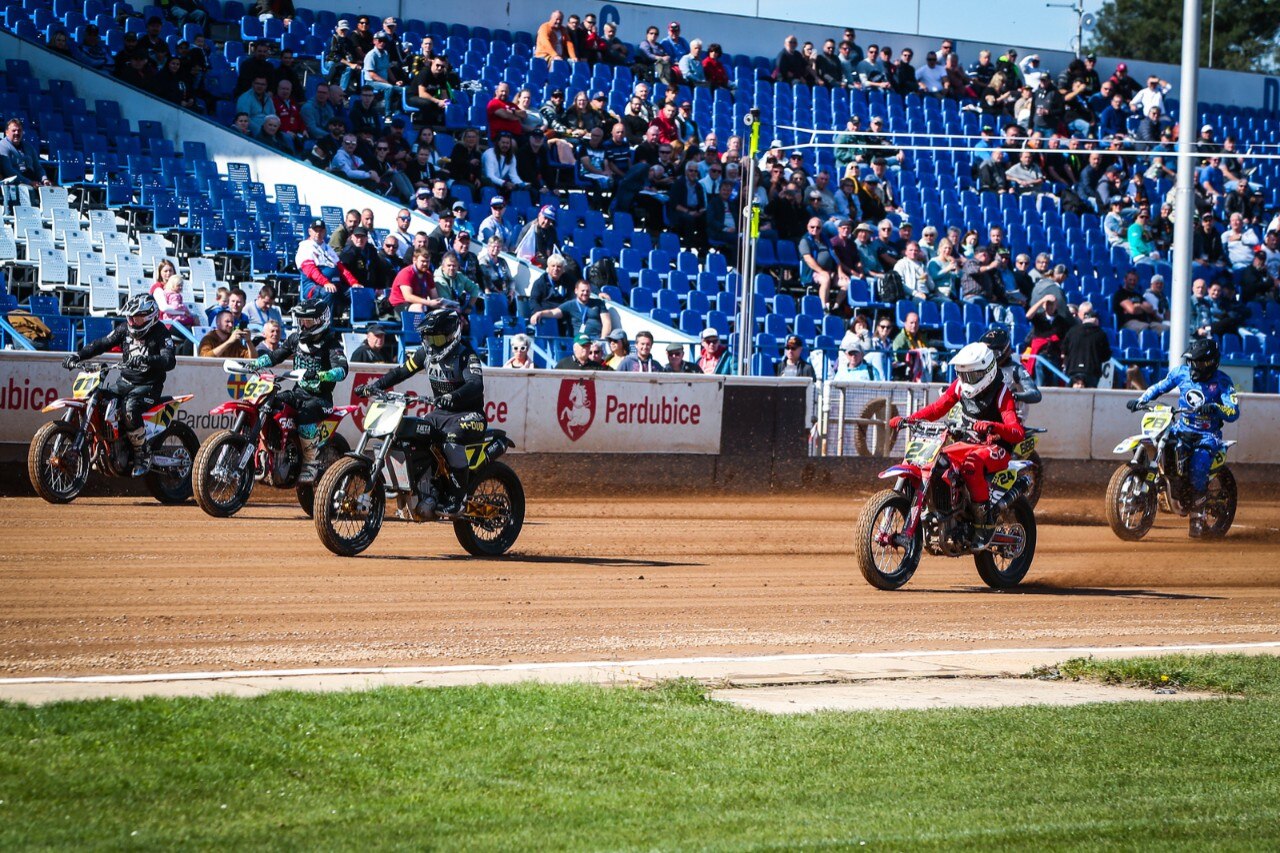 Mondiale Flat Track: Moschini primo in Repubblica Ceca - GALLERY