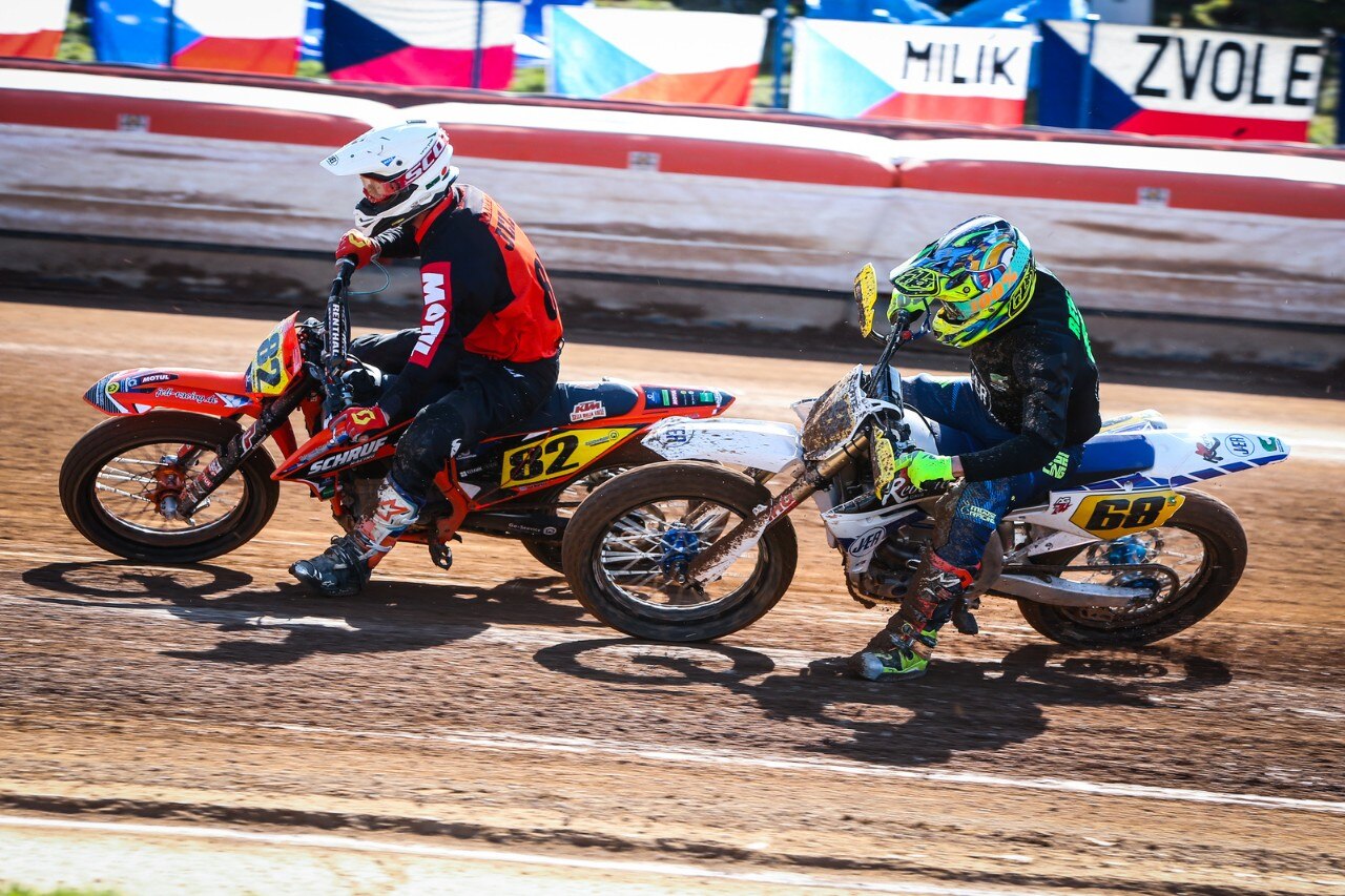 Mondiale Flat Track: Moschini primo in Repubblica Ceca - GALLERY