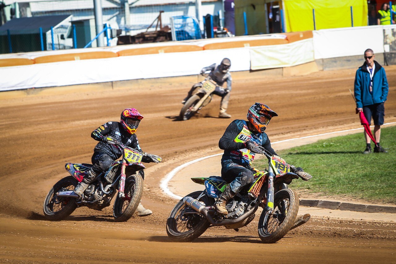 Mondiale Flat Track: Moschini primo in Repubblica Ceca - GALLERY