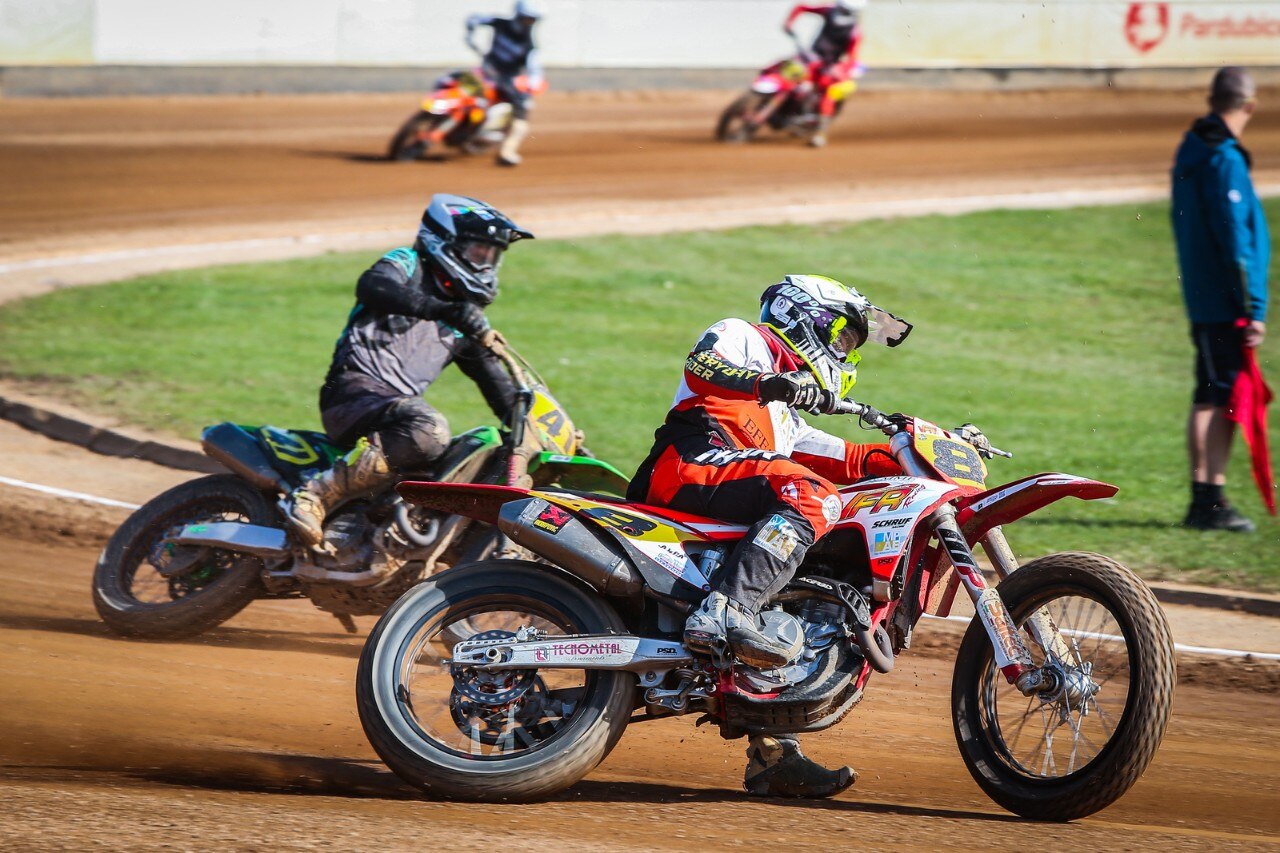 Mondiale Flat Track: Moschini primo in Repubblica Ceca - GALLERY
