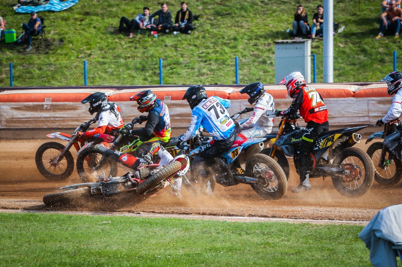 Mondiale Flat Track: Moschini primo in Repubblica Ceca - GALLERY