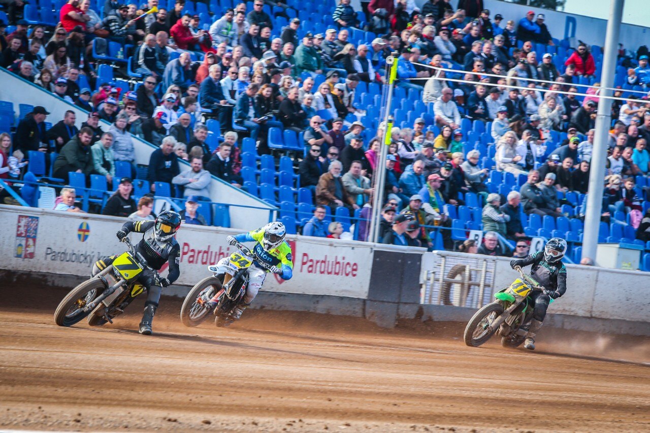 Mondiale Flat Track: Moschini primo in Repubblica Ceca - GALLERY