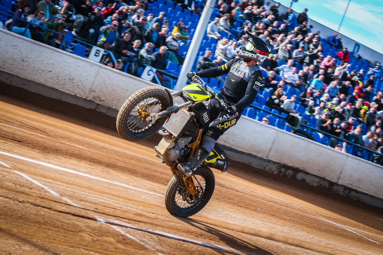 Mondiale Flat Track: Moschini primo in Repubblica Ceca - GALLERY