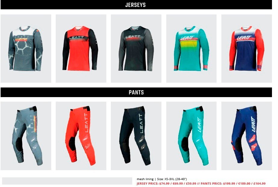 Leatt 2022 Moto Gear Range