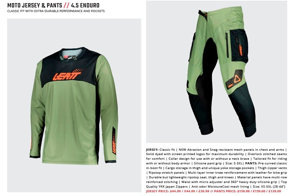 Leatt 2022 Moto Gear Range