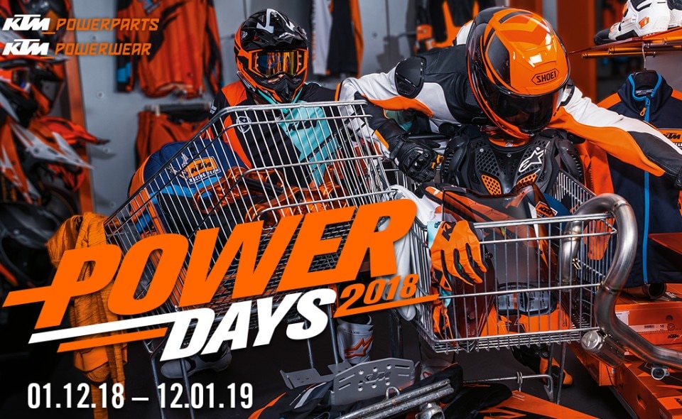 KTM lancia la promozione Power Days 2018