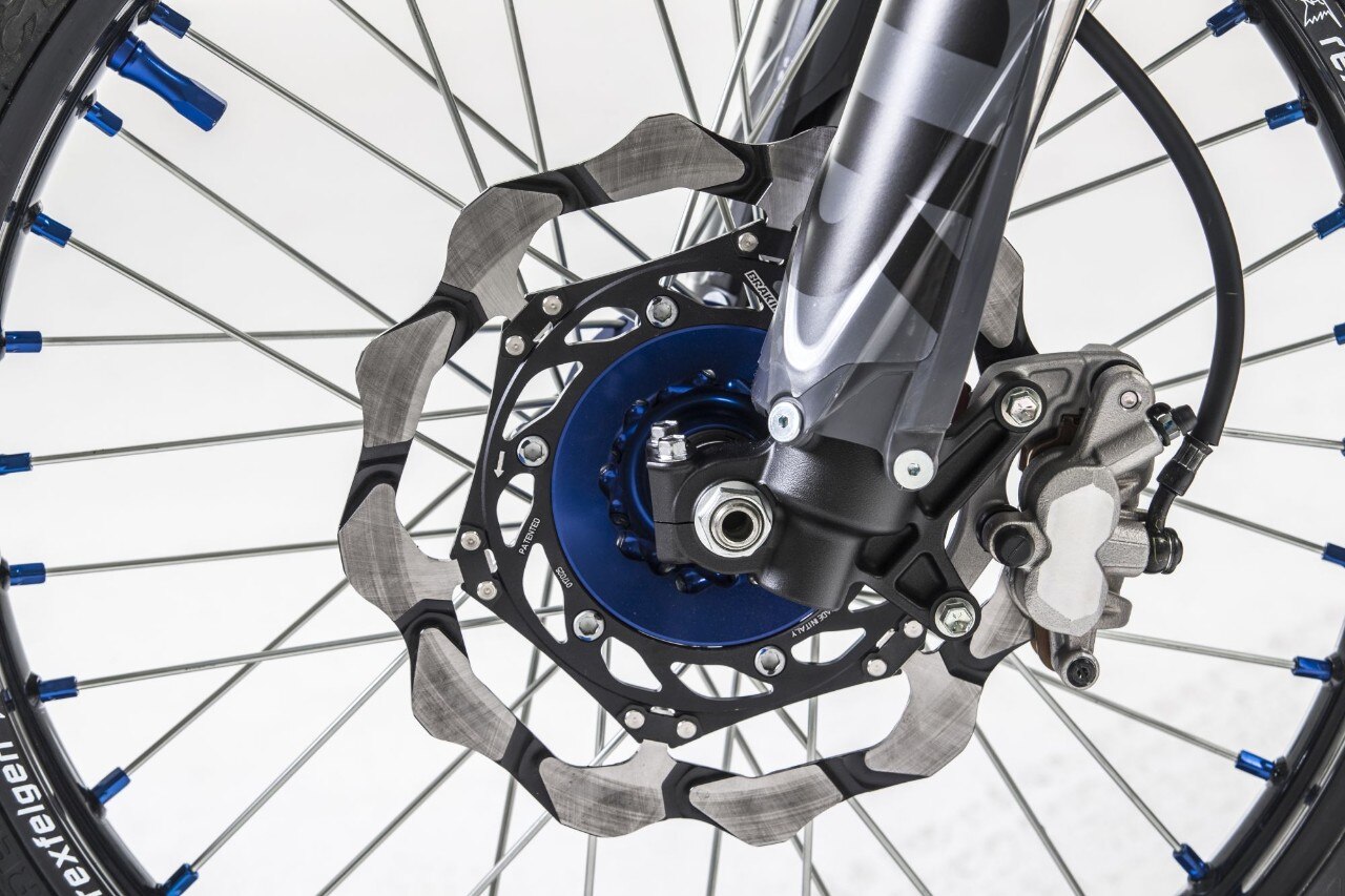 Disco freno ant, flottante Batfly con supporto pinza nero Braking