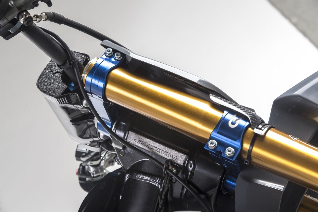 Piastre GeCo, forcelle Ohlins