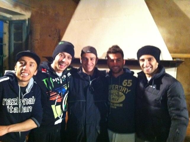 Tony Cairoli e Valentino Rossi. Una giornata di traverso