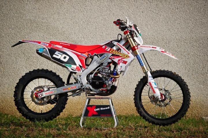 HM Honda CRE F 250R Jolly Racing. Equilibrio massimo