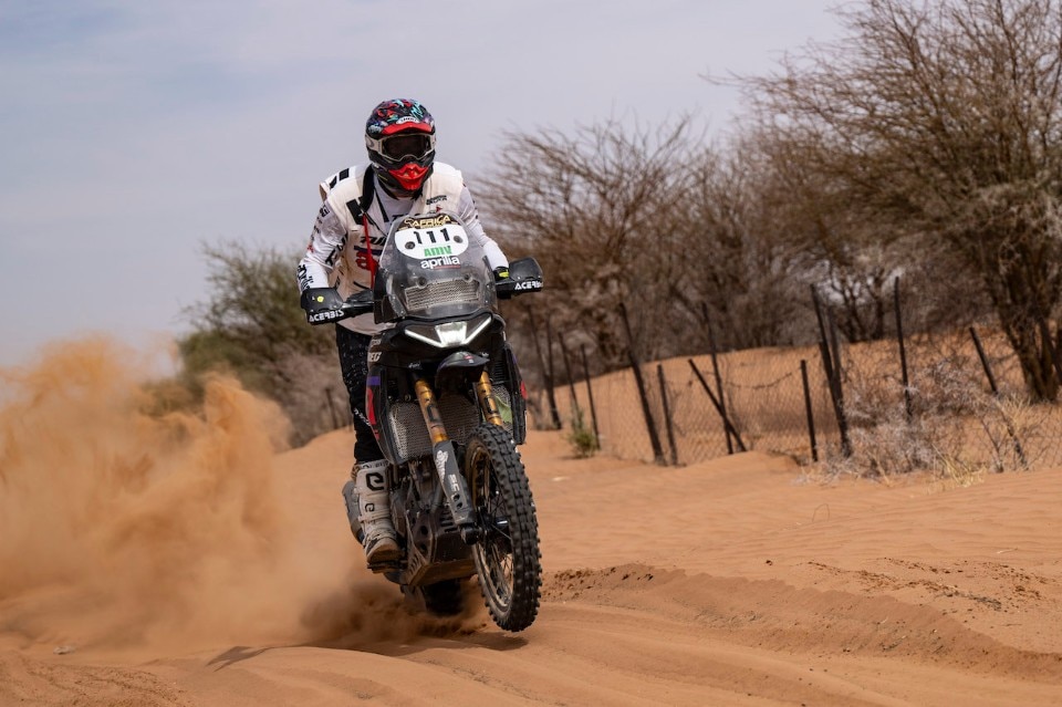 Jacopo Cerutti e l'Aprilia Tuareg si aggiudicano l'Africa Eco Race 2024