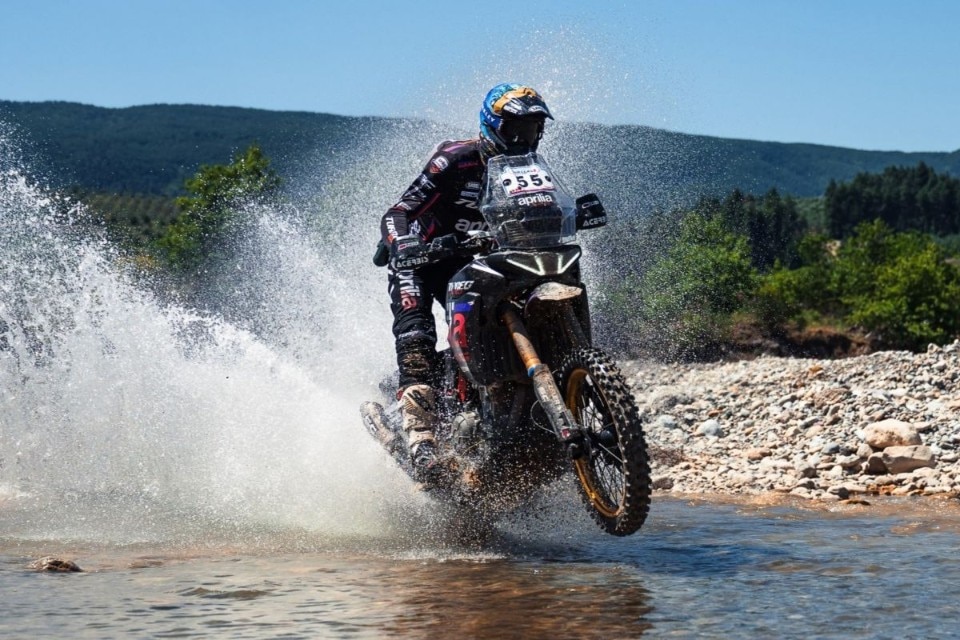 Bis di Jacopo Cerutti e dell'Aprilia Tuareg nell’Hellas Rally Raid