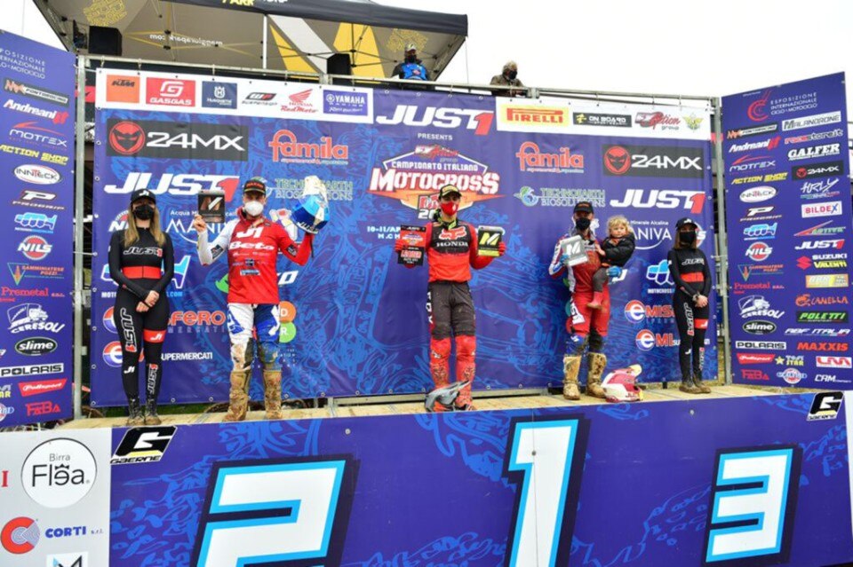 Vittorie di Gajser e Fernandez nell'Italiano MX Prestige a Maggiora