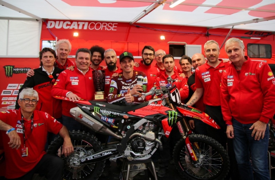 Debutto con vittoria per la Ducati Desmo450 MX nel Campionato Italiano Motocross Debutto con vittoria per la Ducati Desmo450 MX nel Campionato Italiano Motocross