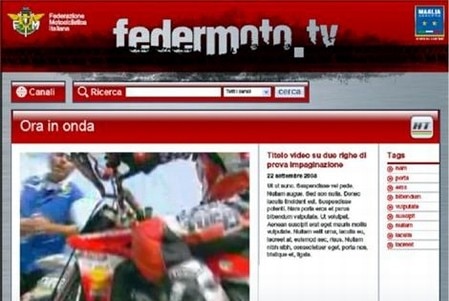 Nasce Federmoto.tv. Nuovo portale video della FMI