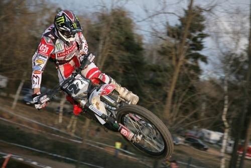 Meo al GP di Faenza. In gara con l'Husqvarna CR 144