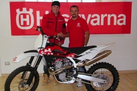 Alex Salvini con Husqvarna. Sarà al via del Mondiale MX3