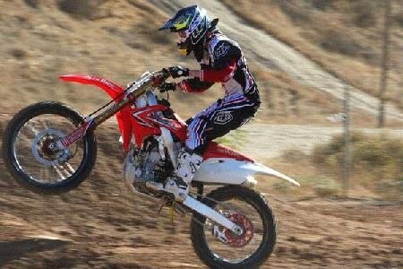 Townley con il Team TLD-Lucas Oil-Honda. Al via del National Motocross